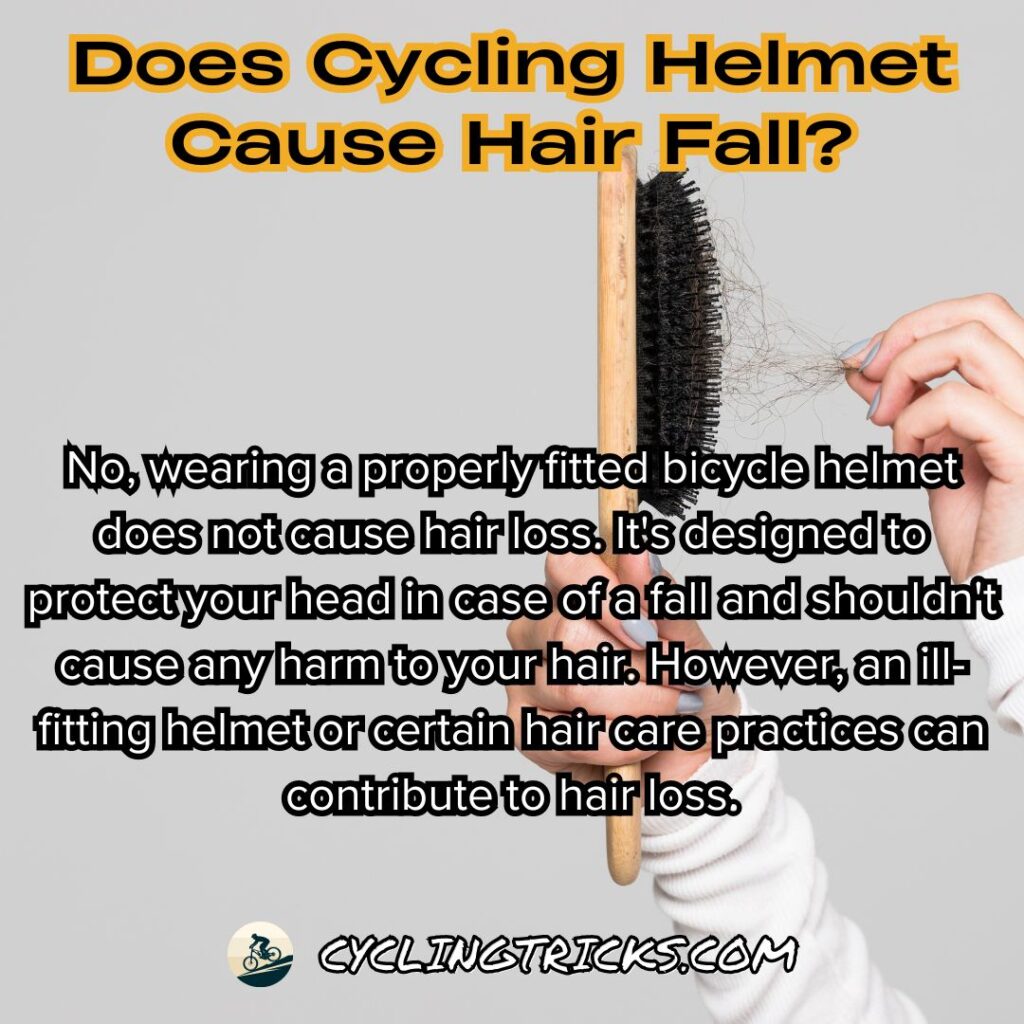 Does Cycling Helmet Cause Hair Fall