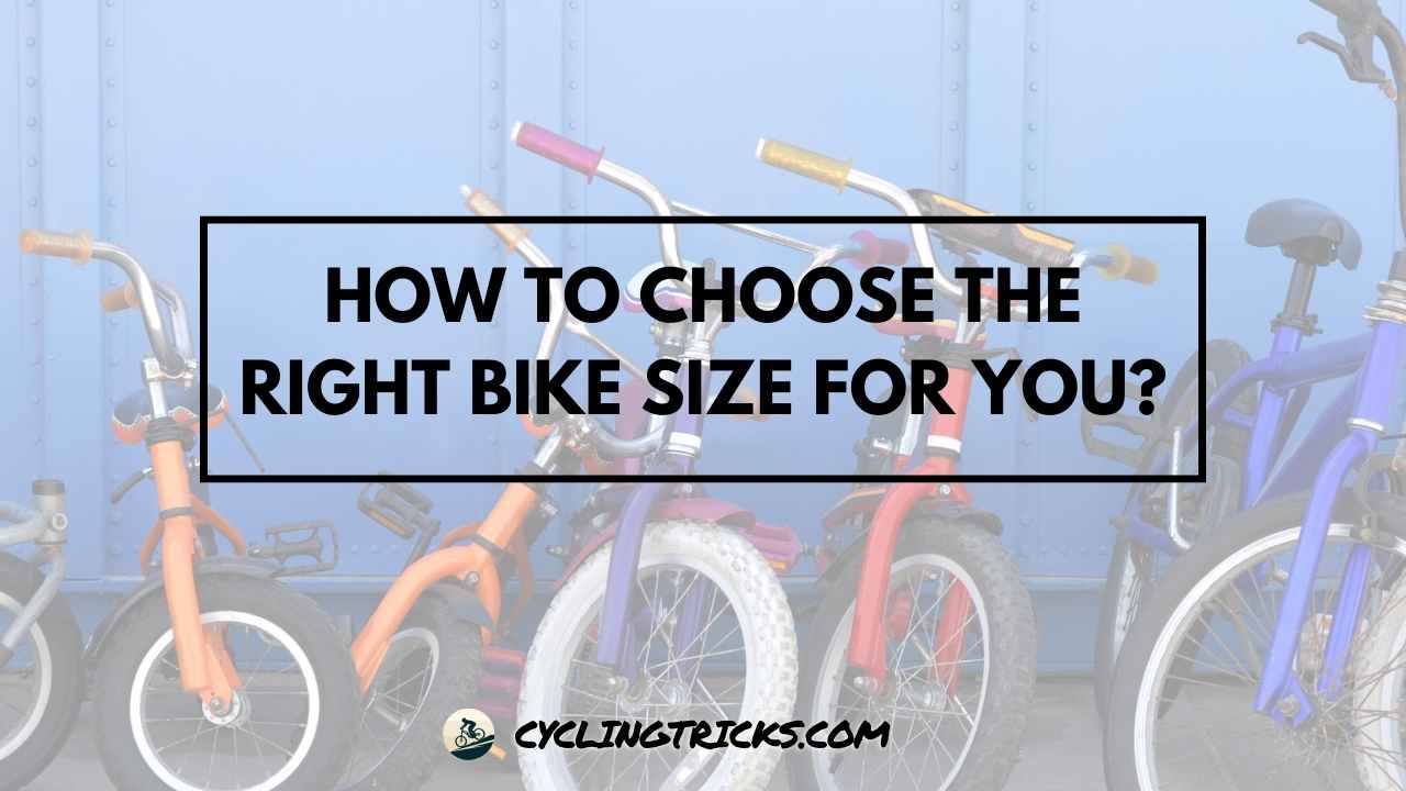 Picking the best sale right bike size