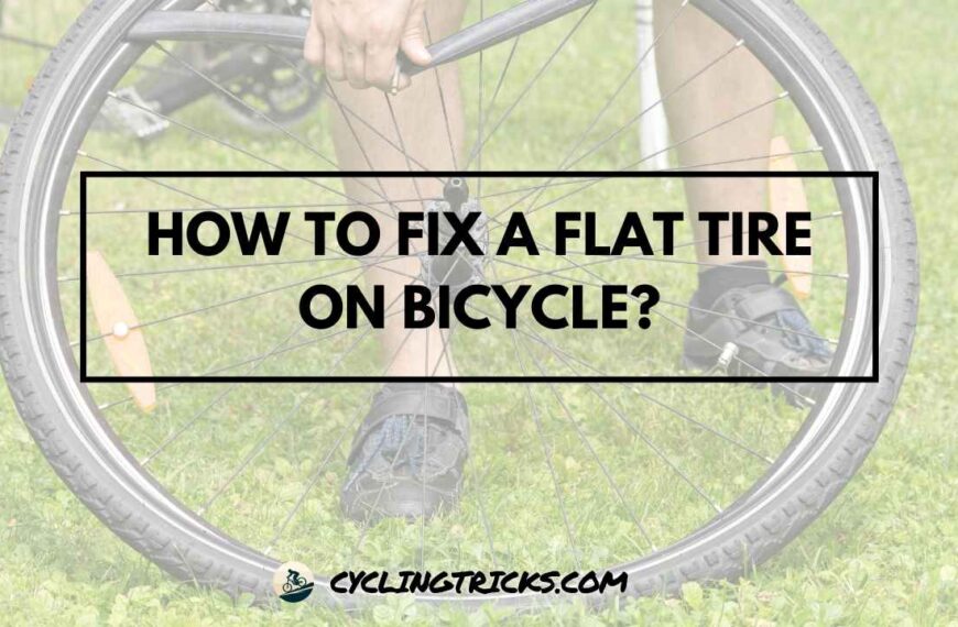 How to fix a flat tire on bicycle