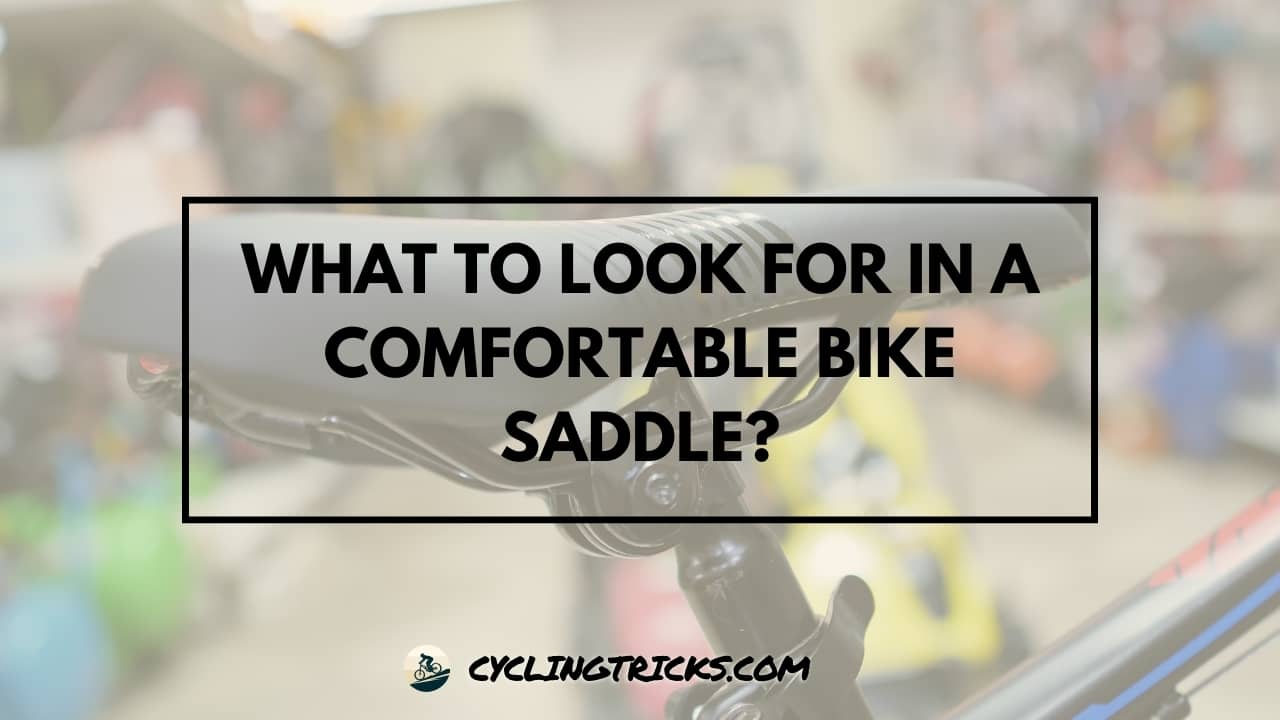 What to Look for in a Comfortable Bike Saddle