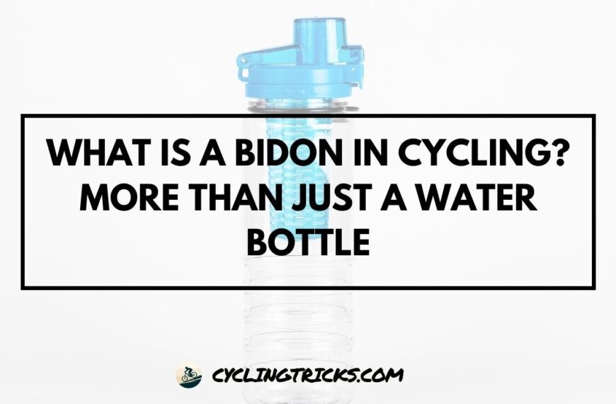 What is a Bidon in Cycling More Than Just a Water Bottle